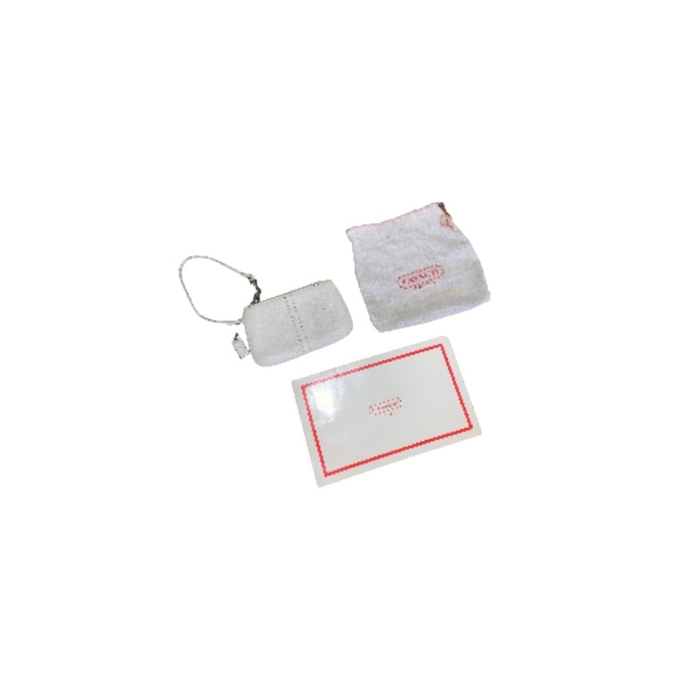 Coach Vintage Y2K White Leather Wristlet Pouch